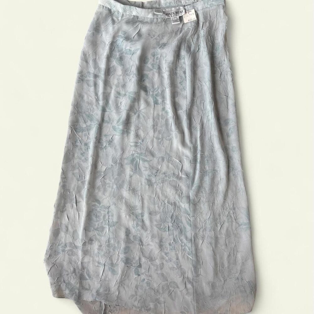 Jones-new-york Women's Blue and Grey Skirt
